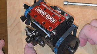 Build Mini 4 Stroke Gas Engine from Semto. Actually runs on gas. Model Engine for RC Cars.