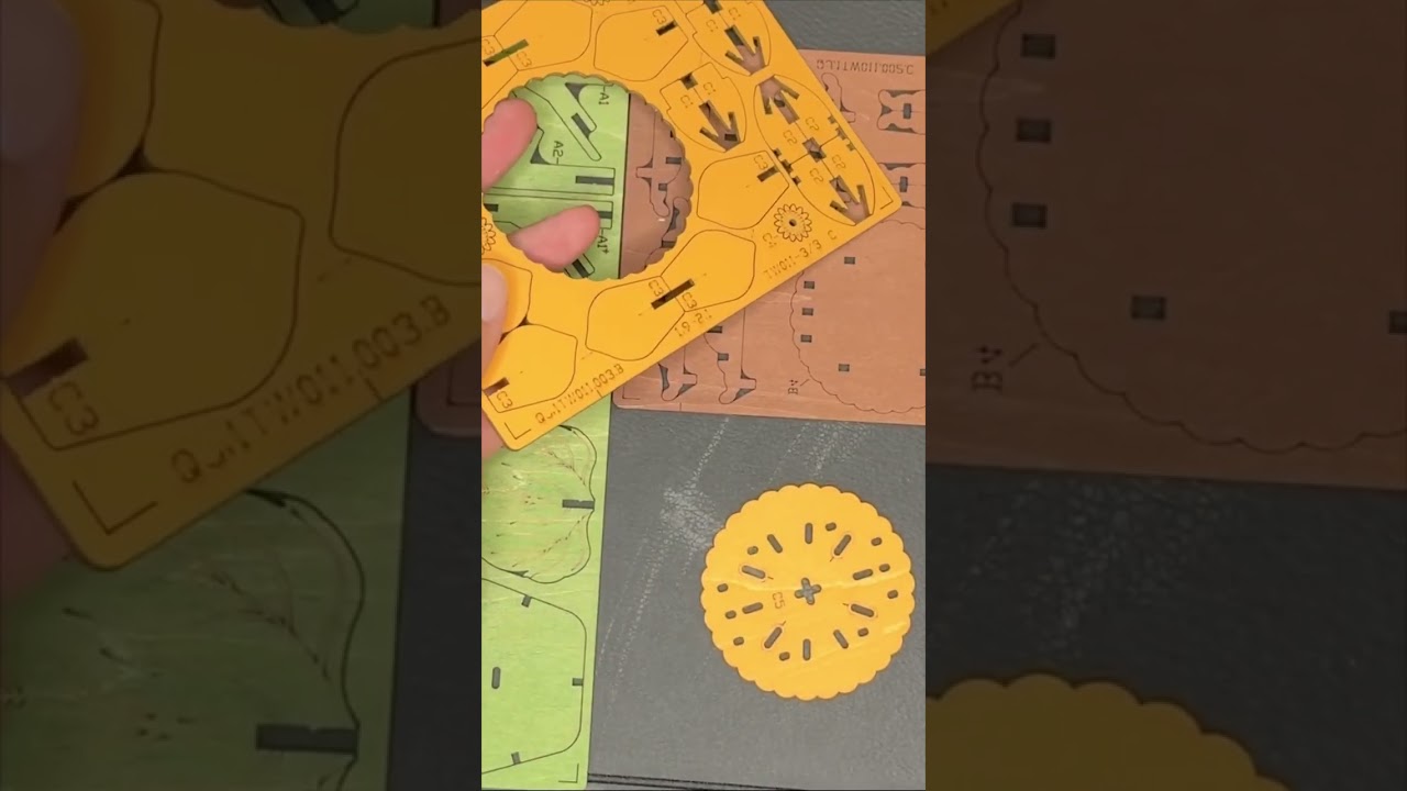 Building a Wooden Sunflower Puzzle 🌻 | Lofi Vibes