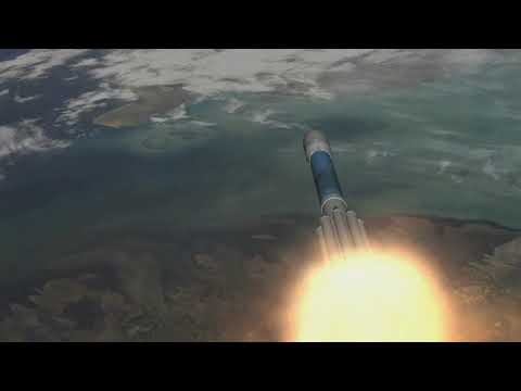 CGI Animation Rocket Take Off 4k FHD