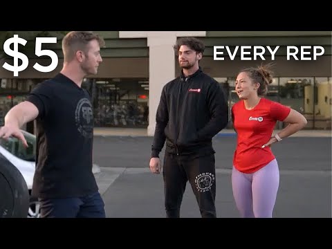 Giving Strangers $5 for EVERY Bench Press Rep