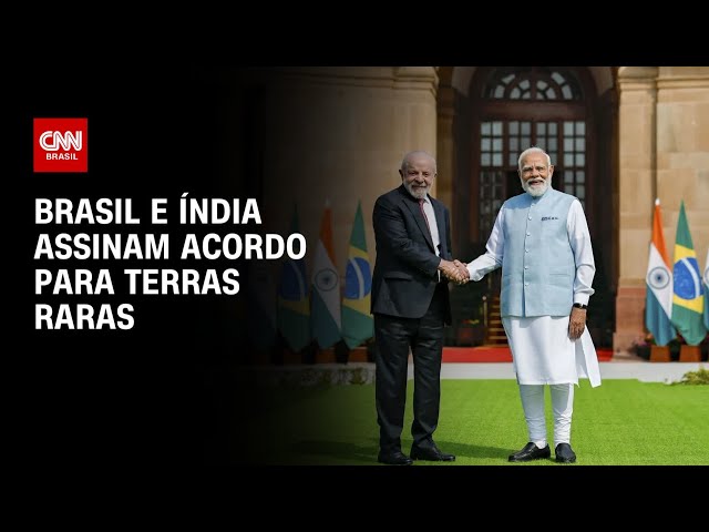 Lula reforça parceria estratégica com a Índia e foca em terras raras | CNN PRIME TIME