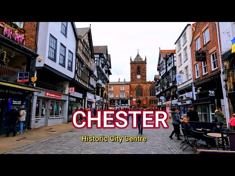 CHESTER Historic Walk in City Centre Wales @GimbalWalkWithMe