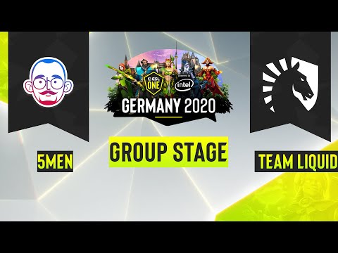 Dota2 - 5men vs. Team Liquid - Game 1 - ESL One Germany 2020 - Group Stage