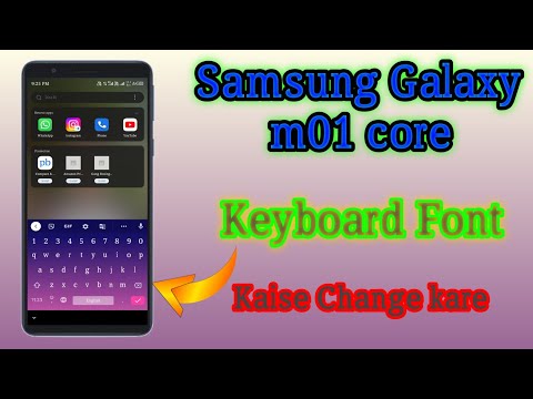 Samsung Galaxy m01 core Keyboard Font Kaise Change kare