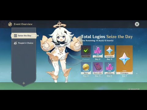 GENSHIN IMPACT | NEW EVENT (SEIZE THE DAY) | AVAILABLE TODAY | CLAIM YOUR REWARD NOW