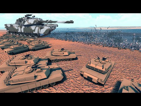 1000 M1A1 ABRAMS TANKS Vs 2 MILLION ZOMBIES - UEBS 2