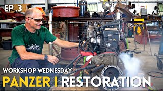 WORKSHOP WEDNESDAY: PANZER I swing arm and drive sprocket hub fabrication and engine test!