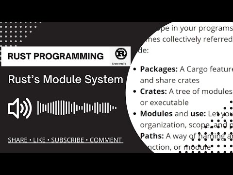 Rusts Module System Tutorial Rust Programming For Audio