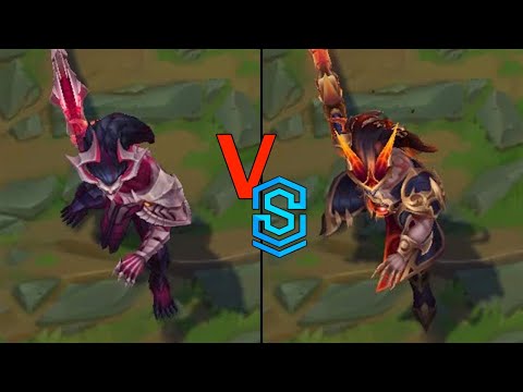 Visions of the Fallen Tryndamere VS Nightbringer Tryndamere