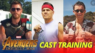 Avengers: Infinity War Cast TRAINING WORKOUT - Part 1