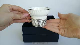 Серебряная чайная чашка «Ангел»