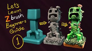001 - Beginners Guide to Zbrush - Let’s Make a Minecraft Creeper for 3D Printing!