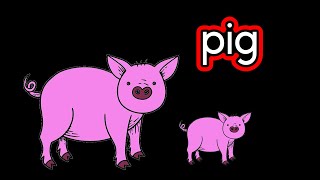 Pigs for CVI friendly video for children gameplay video by JulStar, 2:25 duration