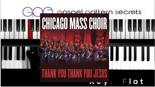 How to play THANK YOU , THANK YOU JESUS - Chicago Mass (Easy Piano Tutorial)
