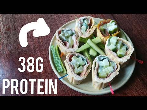 Protein Roll-Ups | low carb, high protein appetizer