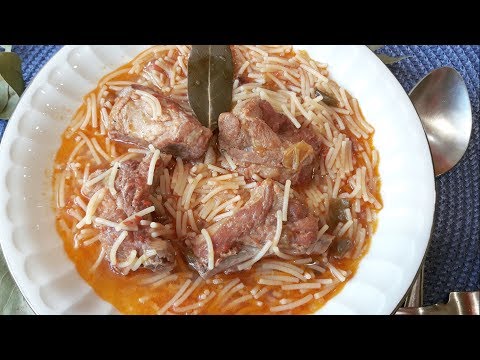 FIDEOS A LA CAZUELA CON COSTILLAS