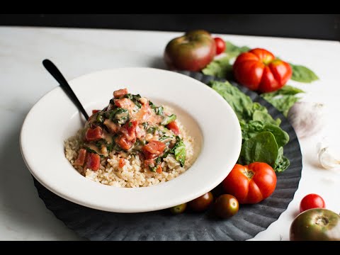 Creamy Spinach & Tomatoes