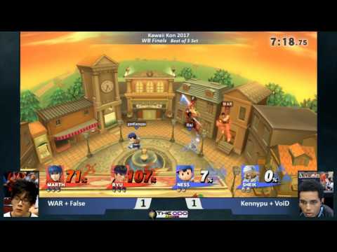 KKON17 Doubles: SSB Wii U - WF - WAR + False vs Kennypu + VoiD
