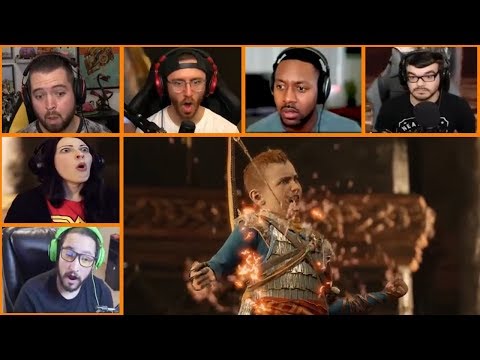 Let's Players Reaction To Atreus Using Spartan Rage | God Of War (PS4)
