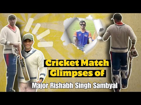 Major Rishabh Singh Sambyal | T20 Cricket Tournament | Rashtrapati Bhavan