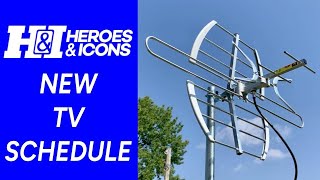 Heroes & Icons H&I TV schedule changes for the new year