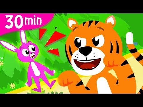 Can You Hunt Like A Tiger? | Tiger Boo Boo Dance | Down In the Jungle Animals Songs by Little Angel