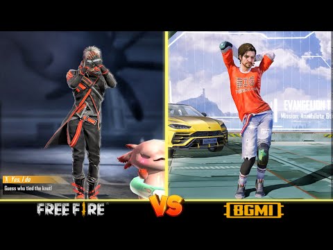 BGMI VS FREE FIRE EMOTE BATTLE⚡para SAMSUNG A3,A5,A6,A7,J2,J5,J7,S5,S6,S7,S9,A10,A20,A30,A50,A70