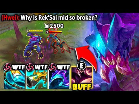 REK’SAI IS OFFICIALLY A BROKEN MID LANER NOW?! (NEW REK’SAI BUFFS)