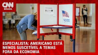 Vídeo: Americano está menos suscetível a temas fora da economia, aponta especialista | WW