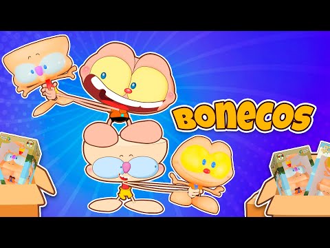 Capa de Mongo e Drongo e os Bonecos de Mongo e Drongo. Desenho animado com Zongo