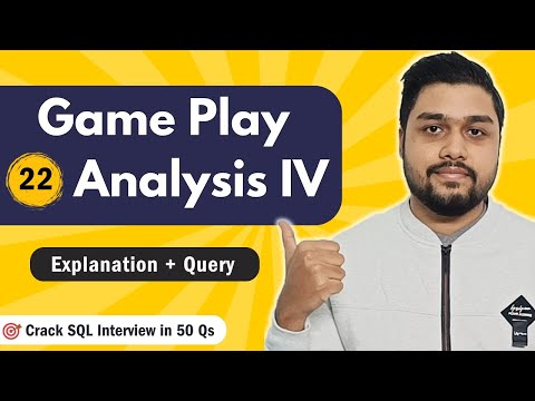 Game Play Analysis IV |  Leetcode 550 | Crack SQL Interviews in 50 Qs  #mysql #leetcode