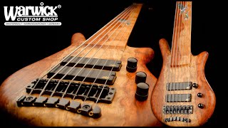 Video thumbnail for Warwick Custom Shop Masterbuilt -  Thumb NT 7-String - Swirly Bubinga Body #18-3802 by Framus & Warwick