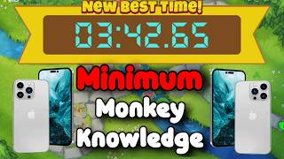 BTD6 Race Mobile Friendly Tutorial 📱 Minimum Monkey Knowledge 📱 Upstream