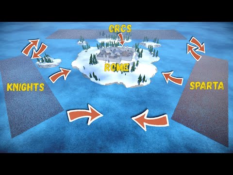 Battle Of 4 Armies: Rome - Sparta - Knights - Orcs - UEBS 2