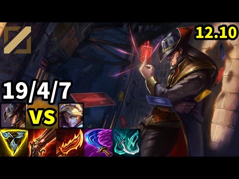 Twisted Fate Mid vs Ezreal - EUW Master | Patch 12.10