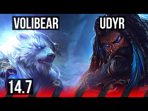 VOLI vs UDYR (TOP) | 8/0/3, Legendary | KR Grandmaster | 14.7