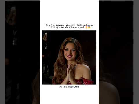 When our harnaaz Kaur Sandhu made history 😱😱😱to be 1st Miss universe judge in Cosmo 2024 #shorts