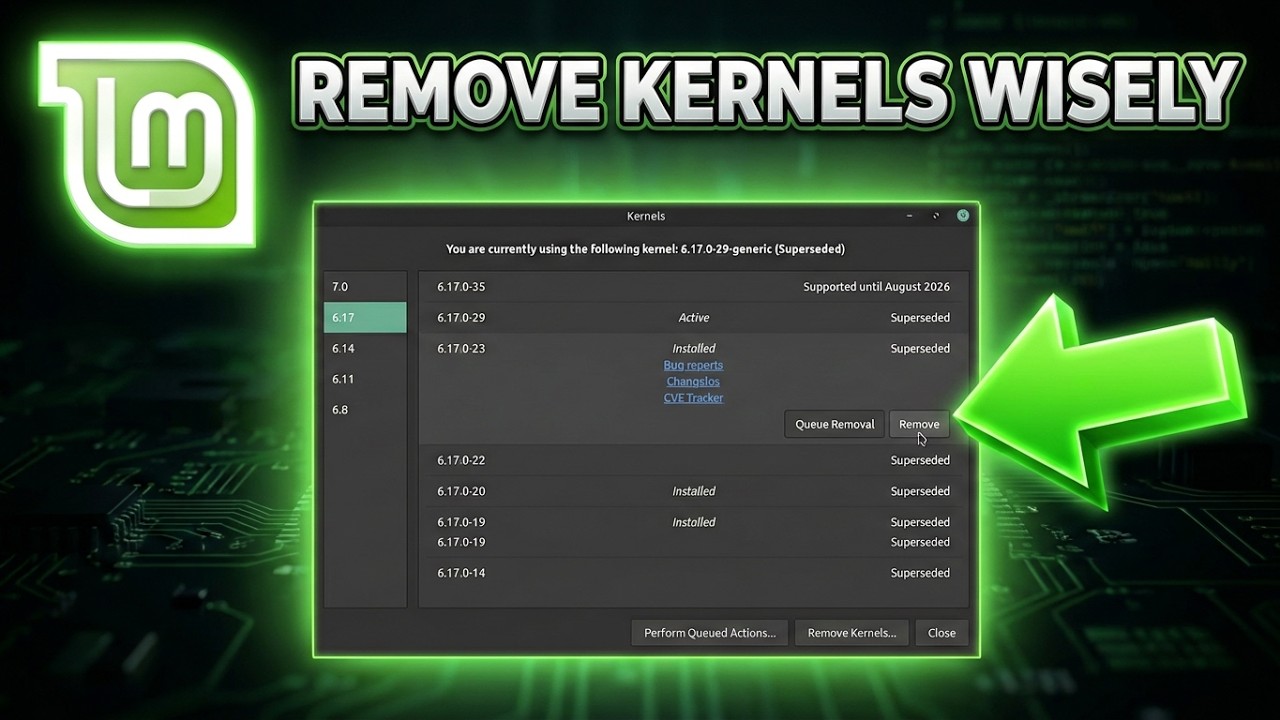 How to Remove Old Kernels on Linux Mint 22.3 Cinnamon | Safe Kernel Cleanup Guide