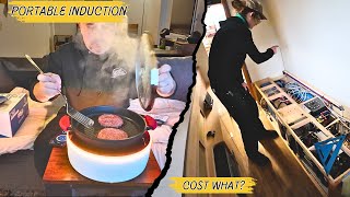 SOLAR Powered INDUCTION Cooktop. HOW Much is ALL That in a VAN?