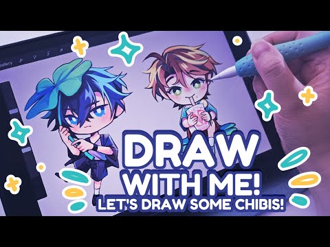 DRAW WITH ME! Let's Draw some Summer Chibis!☀️