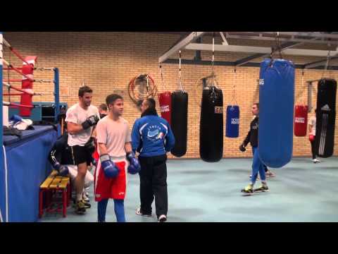 Allenamenti della nazionale di boxe al centro federale di Assisi