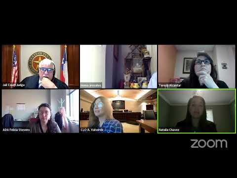 Jail Court Judge's Zoom Meeting for 10/16 - 10/20