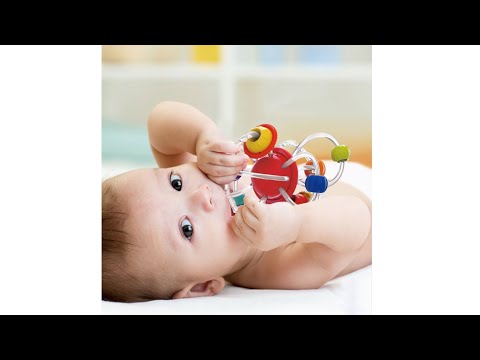 لعبة هولا التعليمية للأطفال، أحجية حسية 2 في 1، لعبة مقاومة للعض video