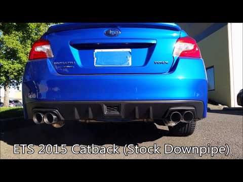 ETS 2015 WRX Catback Exhaust - Stock Downpipe