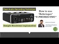 Clear Audio Recording Technique How To Use Behringer U Phoria UM2 Uphoria UM2 Behringer