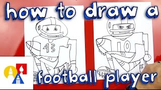 How To Draw A Football Player