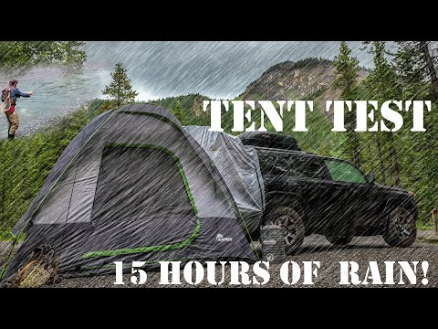 SUV Tent 15 Hours of Rain Test & YOHO 4Runner Bed in The Rocky Mountains Fly Fishing Fun!