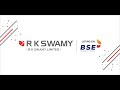 Listing Ceremony of RK Swamy Limited.