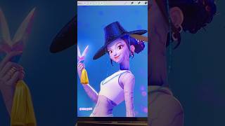 💜🦋 Zoey as a Demon ✨ #kpopdemonhunters #sajaboys #transformation #glowup #zoey