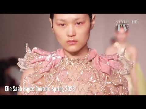 ELIE SAAB Haute Couture Spring 2023- Paris Fashion Week #eliesaab